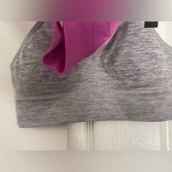 Athletic Works Girls Pink and Gray Racerback Sport Bra Set! NWT! Size Small. - Picture 2 of 9